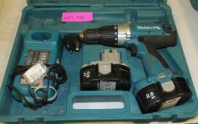 Makita 8444D Drill - 2 batteries - 1 charger