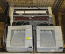 Ultima 65 heavy duty Laminator, HP Printers, Guillotine