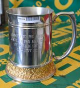 Royal Selangor Pewter Tankard with Inscription.