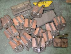 Leather Pouches - Military Use.