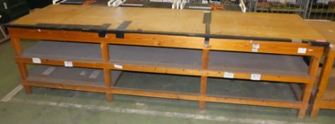 Wooden Work Bench - L1830 x W920 x H920mm