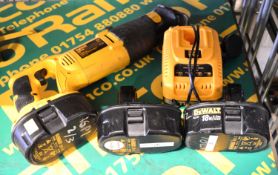 DeWalt DW938 Reciprocating Saw 18V with 3x 2.0Ah Batteries & Charger.