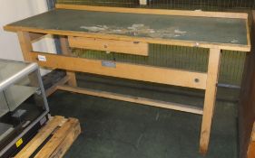 Wooden Work Bench L1980 x W770 x H960mm