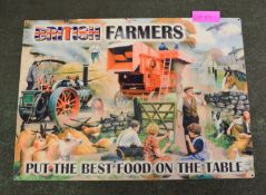 British Farmers Tin Sign 700 x 500mm.