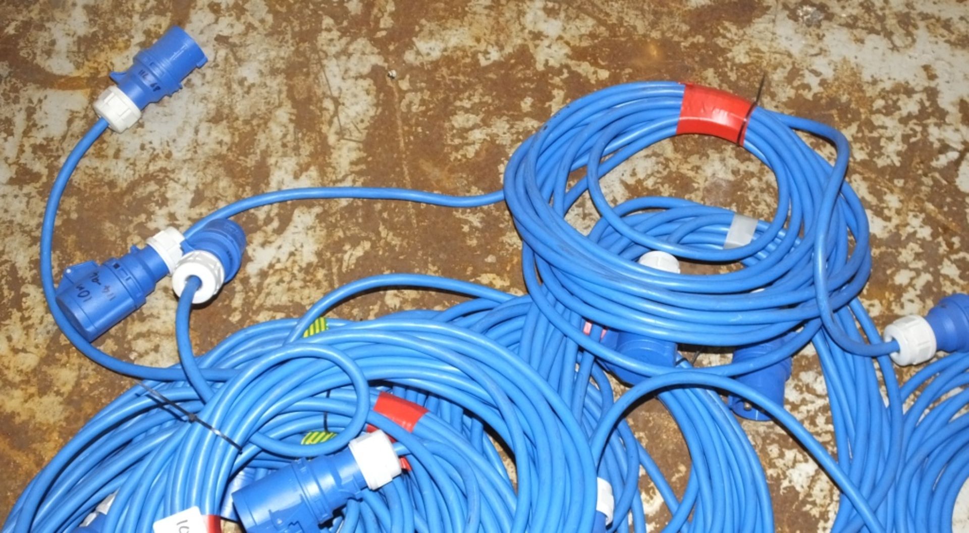 10x10m x 16A Tent Electrical Cables - Blue - Image 2 of 2