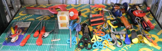 Hand Drills. Hacksaws. Scissors. Cutting Mat. Clamps.