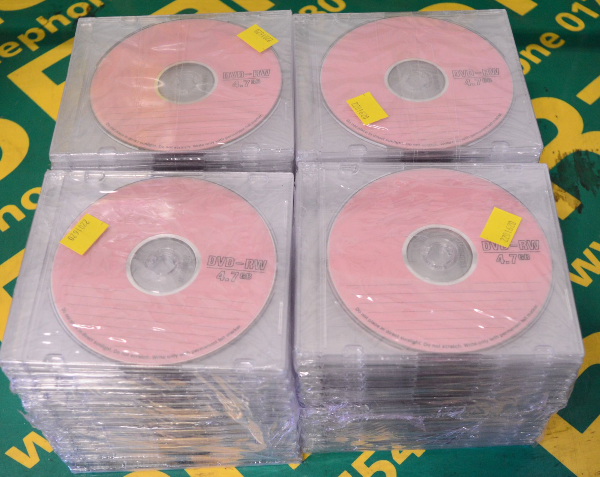 4x Packs DVD-RW 4.7GB - 25x Discs per pack.