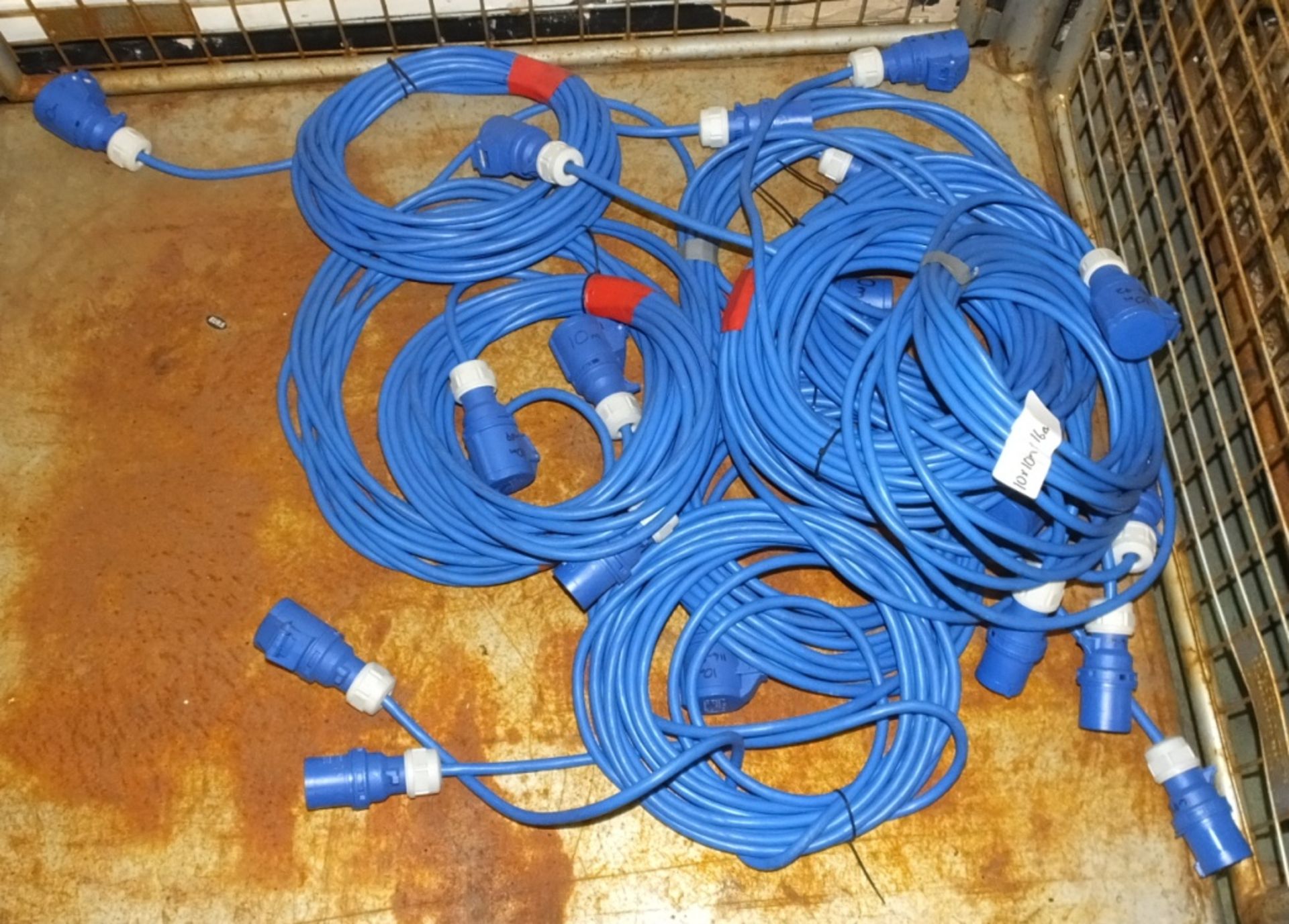 10x10m x 16A Tent Electrical Cables - Blue