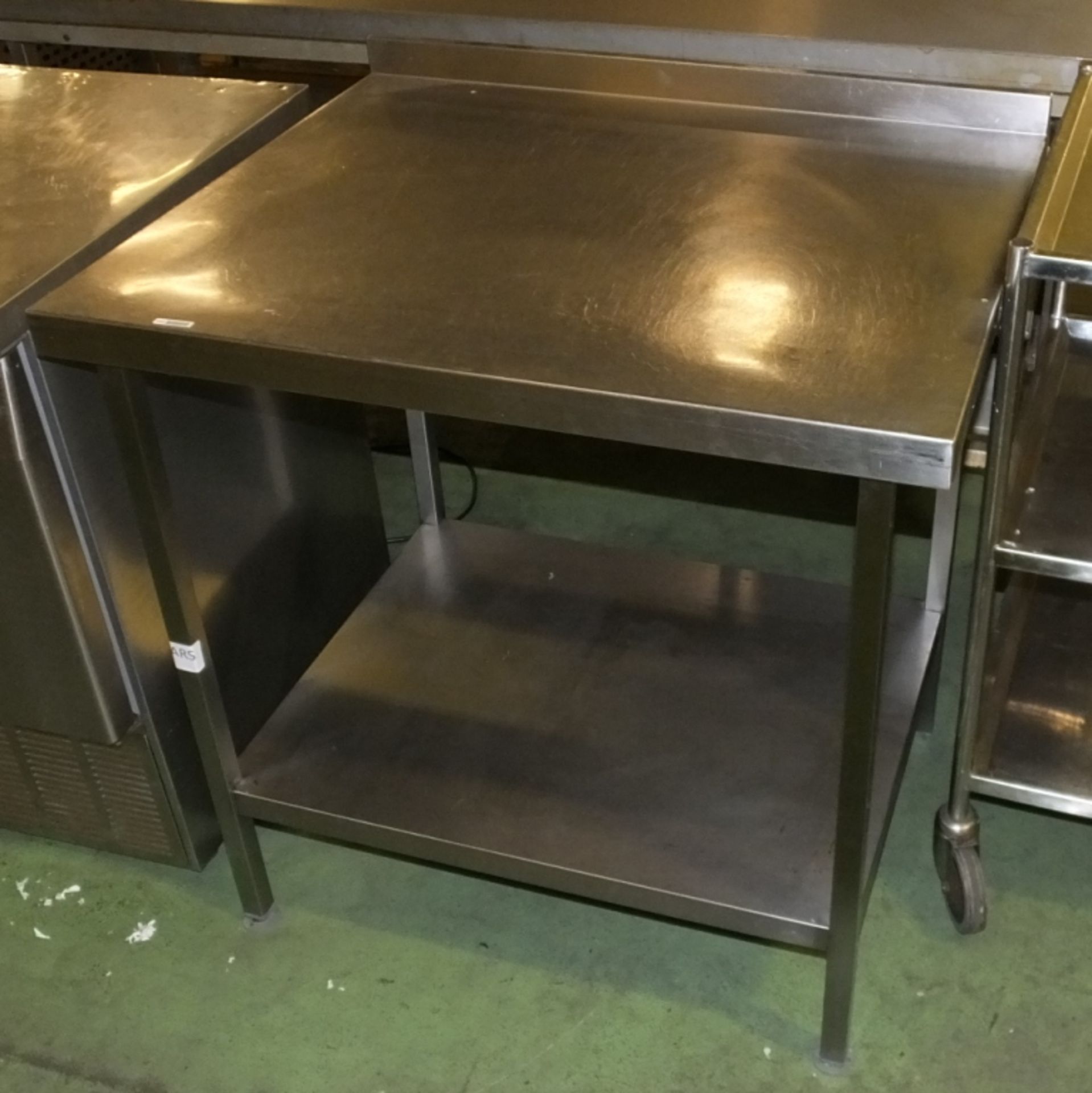 Stainless steel table - 90 x 75cm.