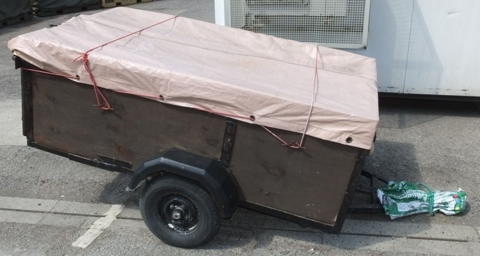 Trailer 2m x 1.2m with Electrics. Carrying Capacity approx 400kg. New Tyres.