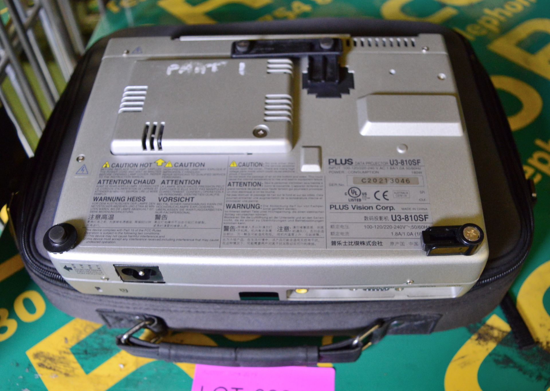 Plus U3-810SF Projector in Carry Case. - Image 2 of 2