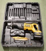 DeWalt DW008 Reciprocating Saw 24V with Battery & Carry Case.