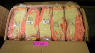 120x Pairs 10 Gauge Economical Work Gloves - Size 10.