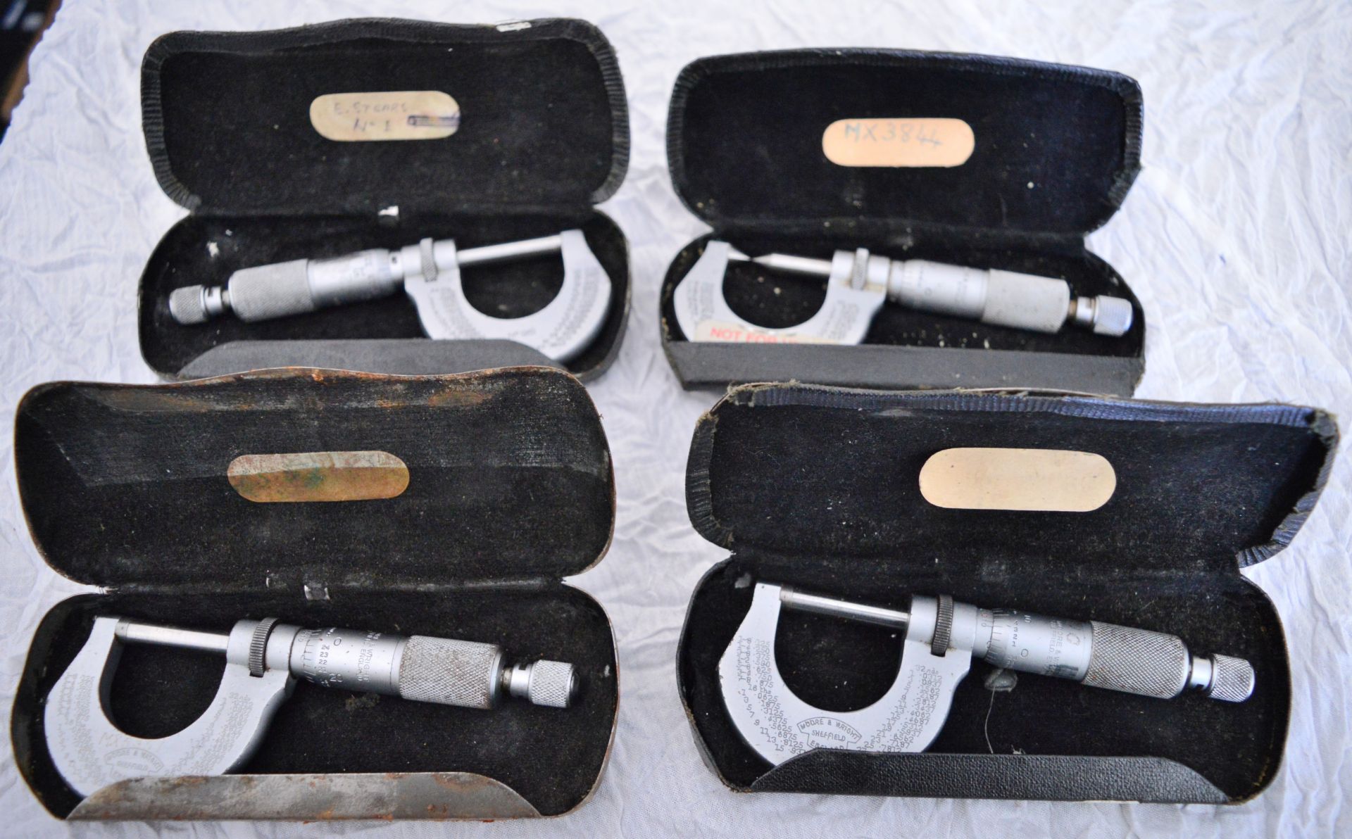 4x Moore & Wright Micrometers 0-1". - Image 2 of 2