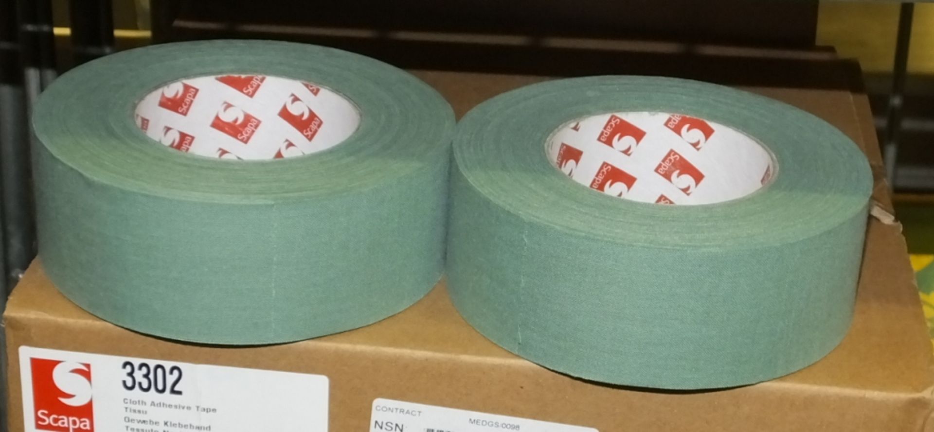 Scapa Ilive Green Tape 50mm x 50M - 16 per box - 2 boxes - Image 2 of 3