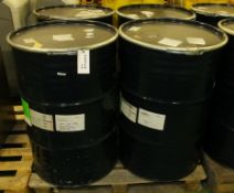 4x Empty Oil Drums With Detachable Lids