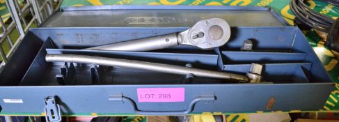 Gedore 3/4" Ratchet Set in Carry Case.