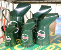 Set of 5 Reproduction Castrol Oil Cans.