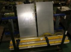 Shelving W 1000 mm D x 500mm, 2x Racking Uprights H 2000mm x D X 540mm X W 30mm, 6x Strip