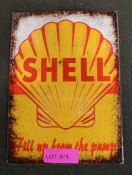 Shell "Fill up from the pump" Tin Sign 400 x 300mm.
