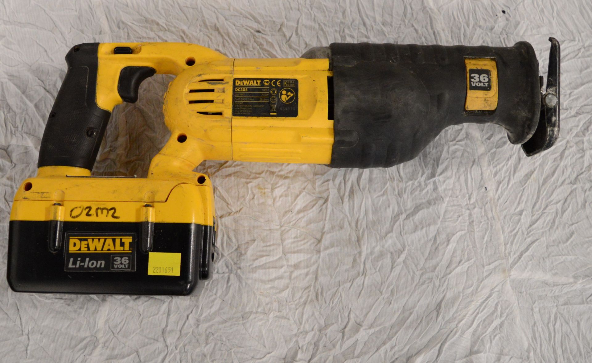 DeWalt DC305 Reciprocating Saw 36V with Battery.