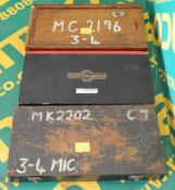 3x Moore & Wright Micrometer 3-4".