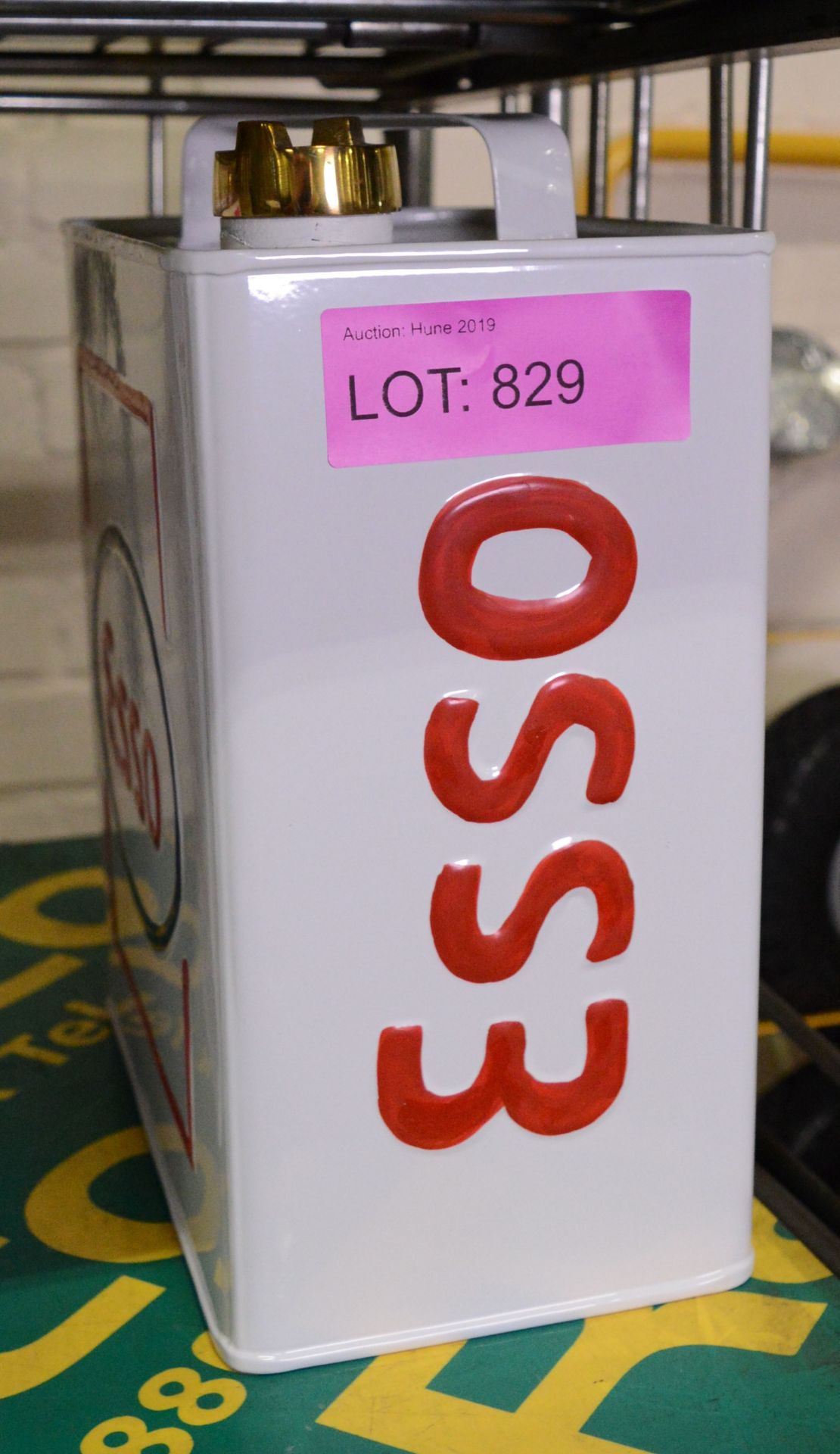 Rectangular Esso Oil Can.