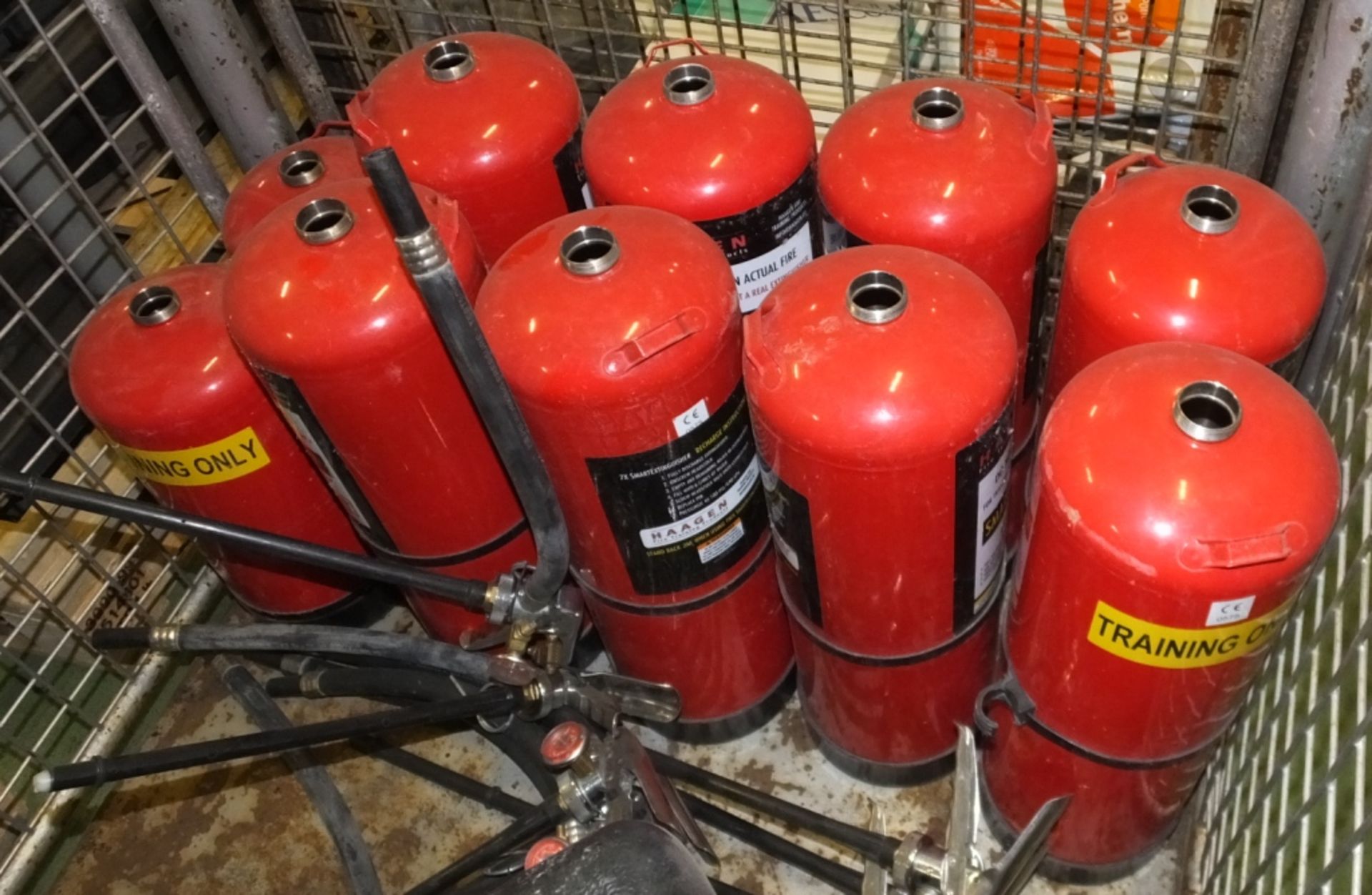 2x Cases, Empty fire extinguishers & gauges - Image 4 of 4