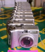 10x Canon PowerShot A520 Digital Cameras - Working.