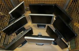 9x Flat Screen Monitors