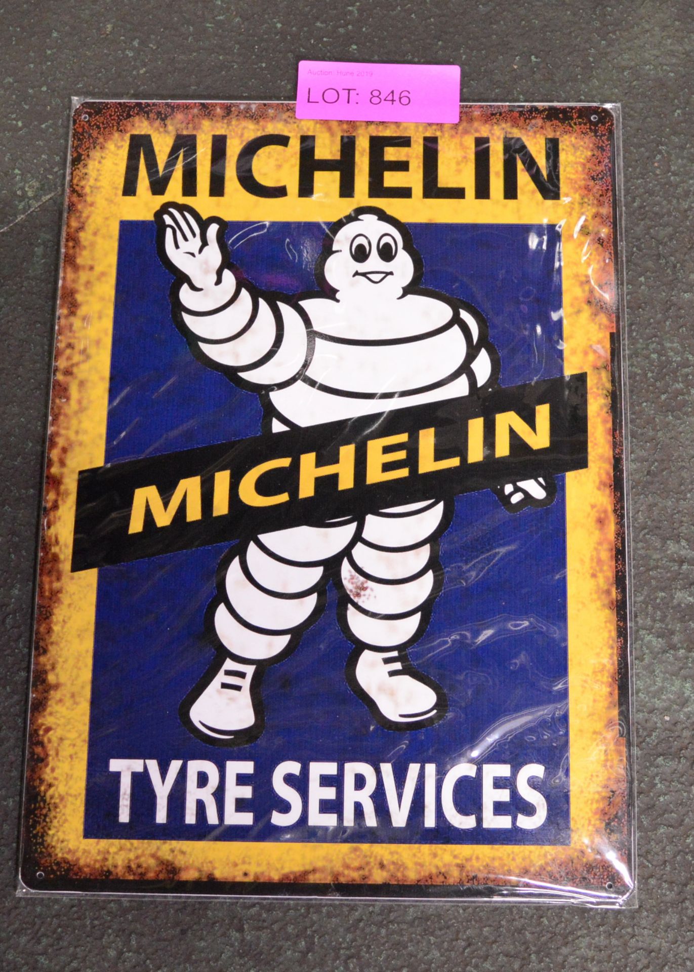Michelin Tyre Services Tin Sign