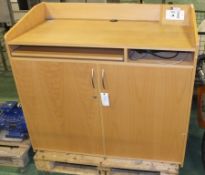 Wooden Podium Speakers Desk