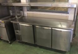 Refrigerated 3 Door Counter Unit L2440 x W670 x H1440mm