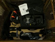 Steadicam Flyer Video Camera Platform kit assembly in carry bag