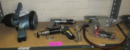 GP Pneumatic Impact Wrench, 4x Pneumatic Drills