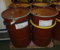 4x 45 gallon steel drums