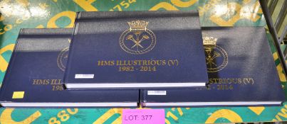 3x Book - HMS Illustrious 1982 - 2014.