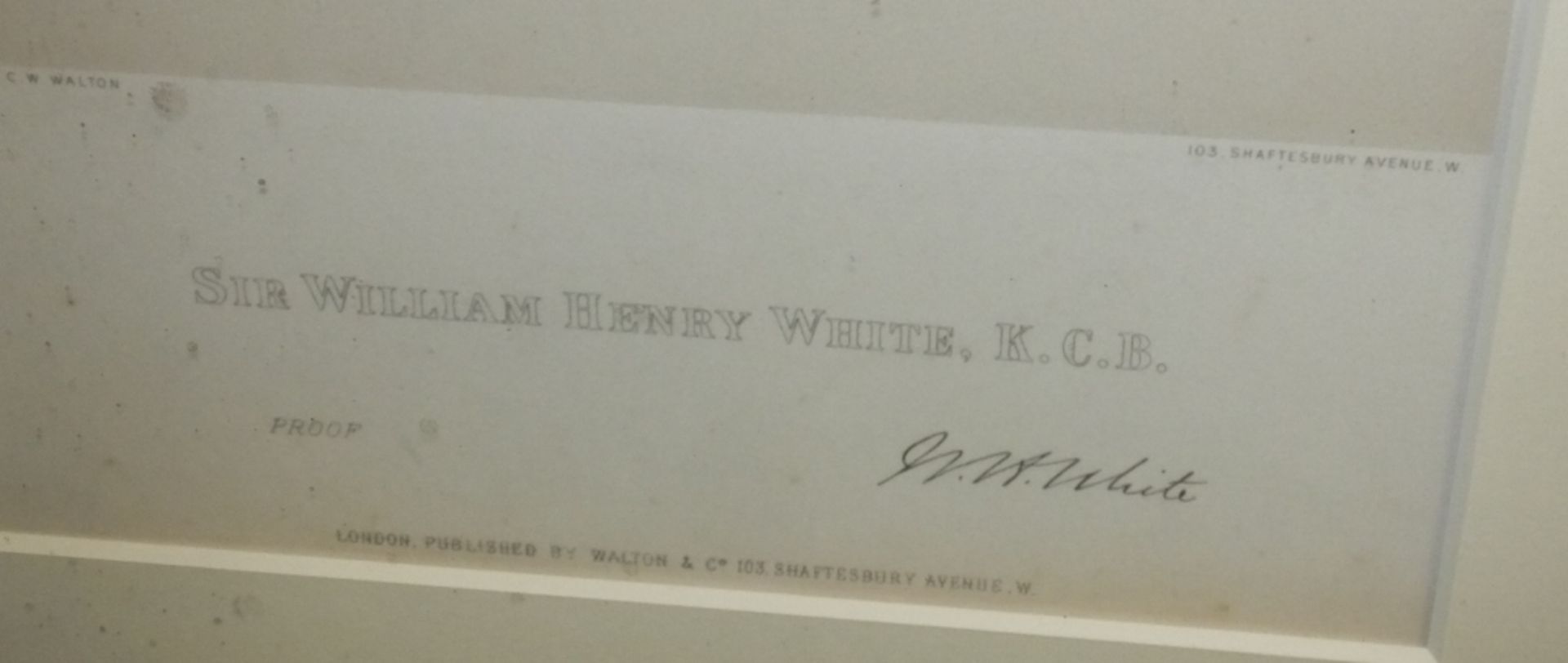 Reproduction print - Sir William Henry white KCB - Image 3 of 3