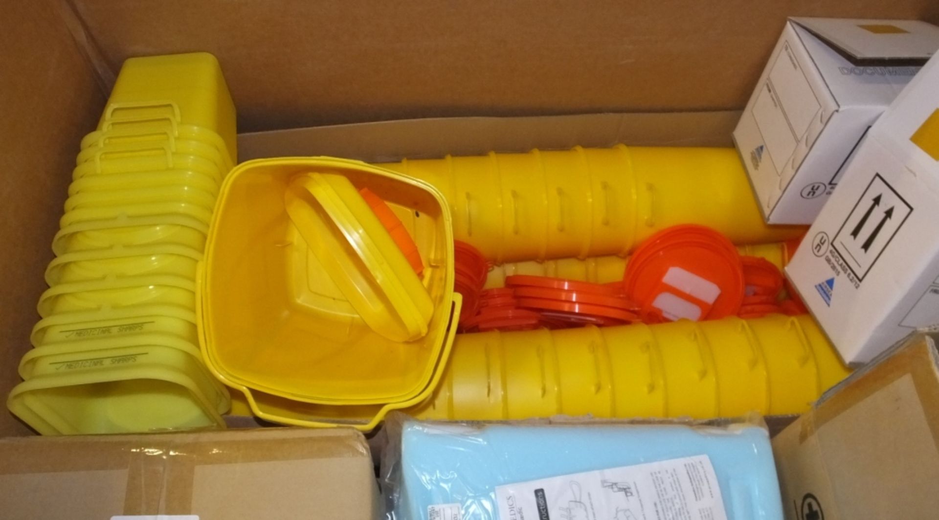 Medical Supplies - Trauma Slings, Various Disposal Bins - Image 2 of 6