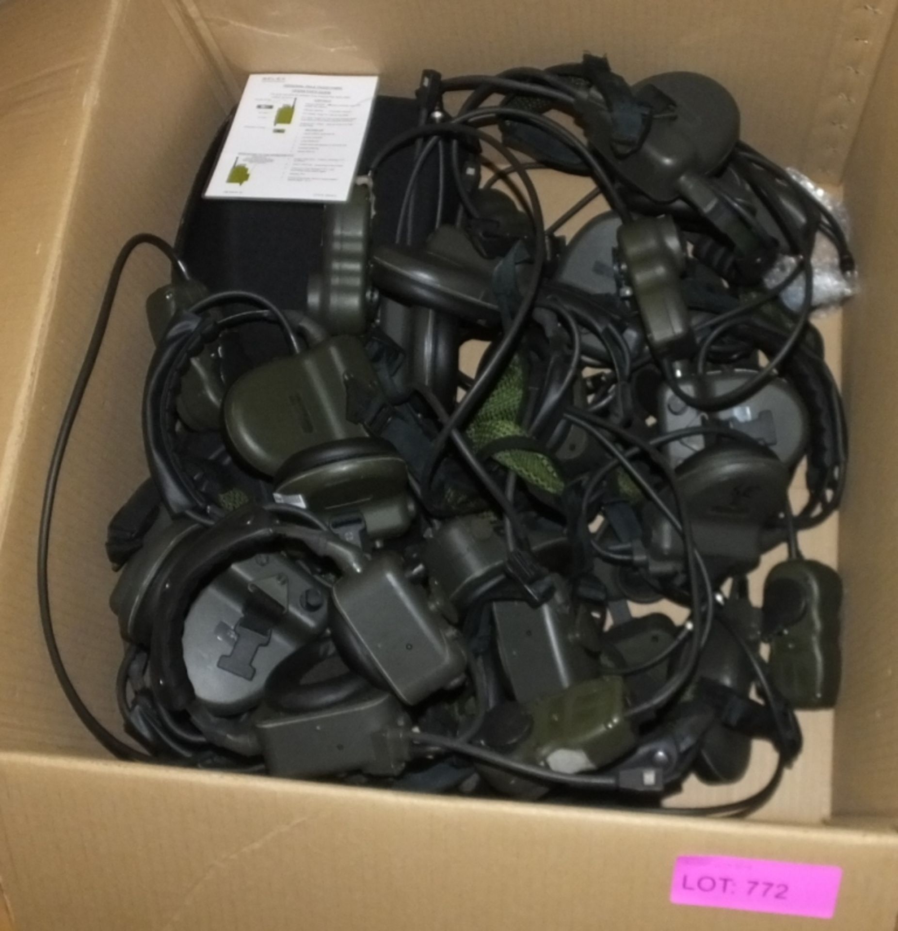 12x Selex Personal Role Radio H4855 Headsets