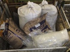 Surplus Equipment - Plastic Roll, Vermiculite, Plastic sleeves