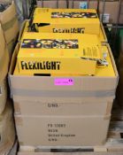 4x Boxes Flexilight Commercial Grade 240V Interconnectable Lights.