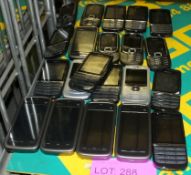 21x Assorted Mobile Phones - no chargers