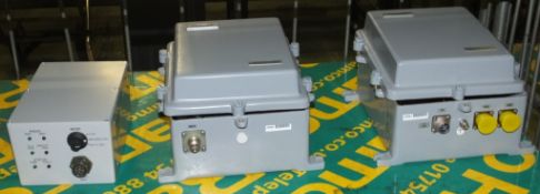 2x Thales Thwincom UHF Base Stations, Thales Trusted Switch Unit Assembly