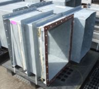 2x Galvanised Ducting Sections