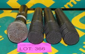 Shure SM5 Dynamic Microphone, 3x Pervey PVM 45 Dynamic Microphones