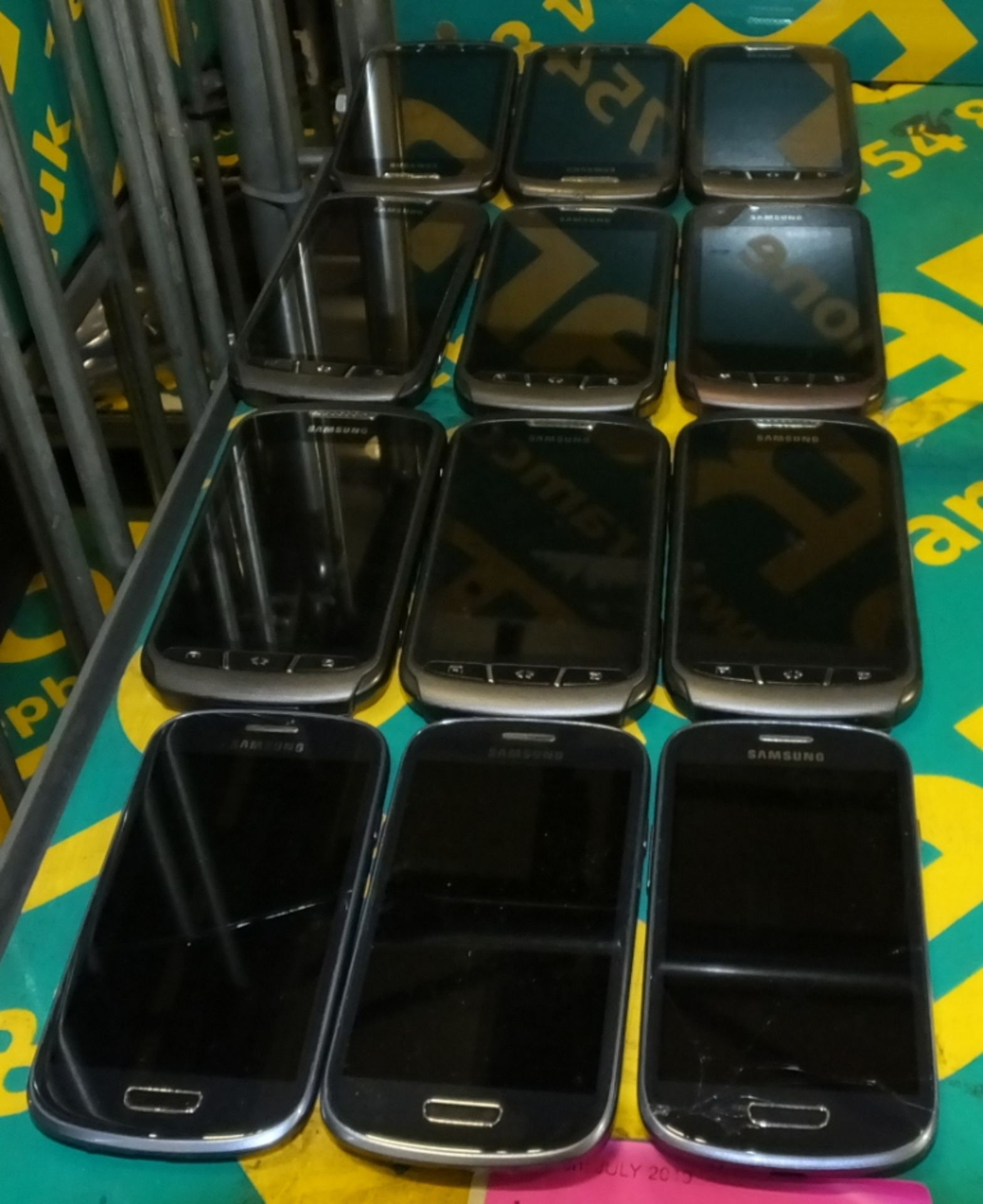 12x Assorted Mobile Phones - no chargers