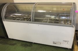 AHT Ice Cream Display Chiller L2080 x W850 x H1220mm