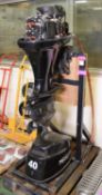 Parsons T40FW Electric Start 40HP 2 Stroke Outboard Engine with Stand - Low hours.