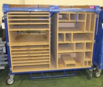 Towable Shelved 4 wheeled trolley - PVC Cover